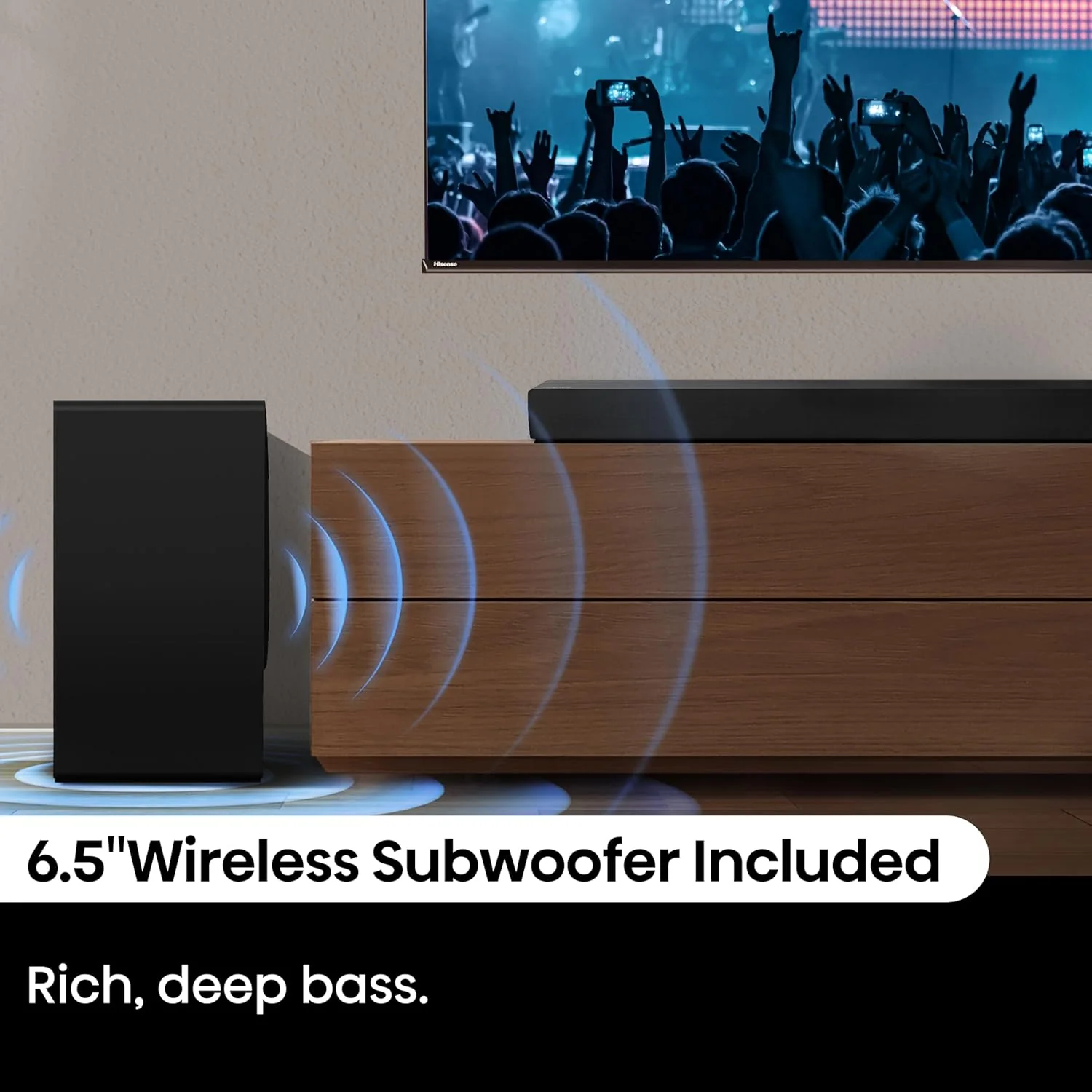 Hisense AX3100Q 3.1Ch, Dolby Atmos / DTS:X Sound Bar with Wireless Subwoofer - Image 10