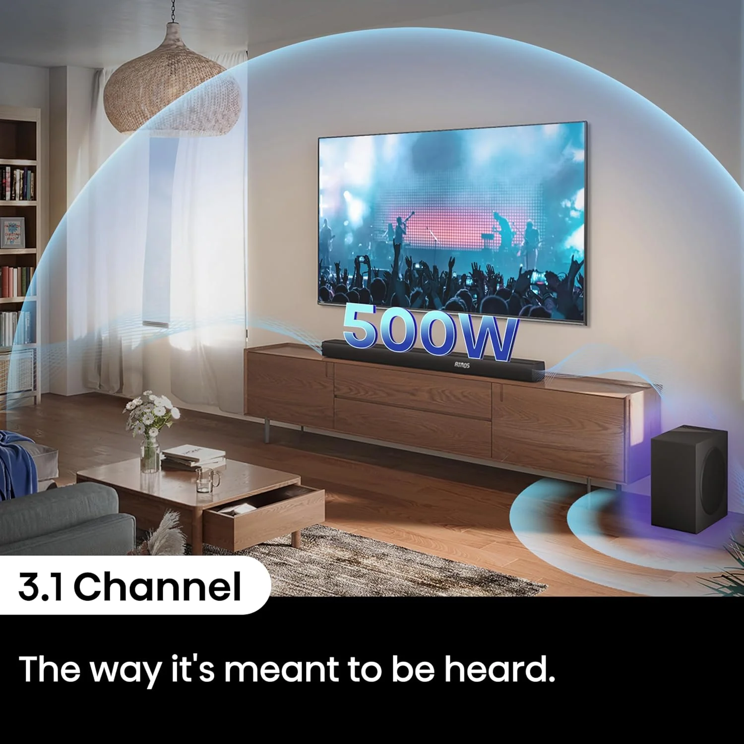 Hisense AX3100Q 3.1Ch, Dolby Atmos / DTS:X Sound Bar with Wireless Subwoofer - Image 12