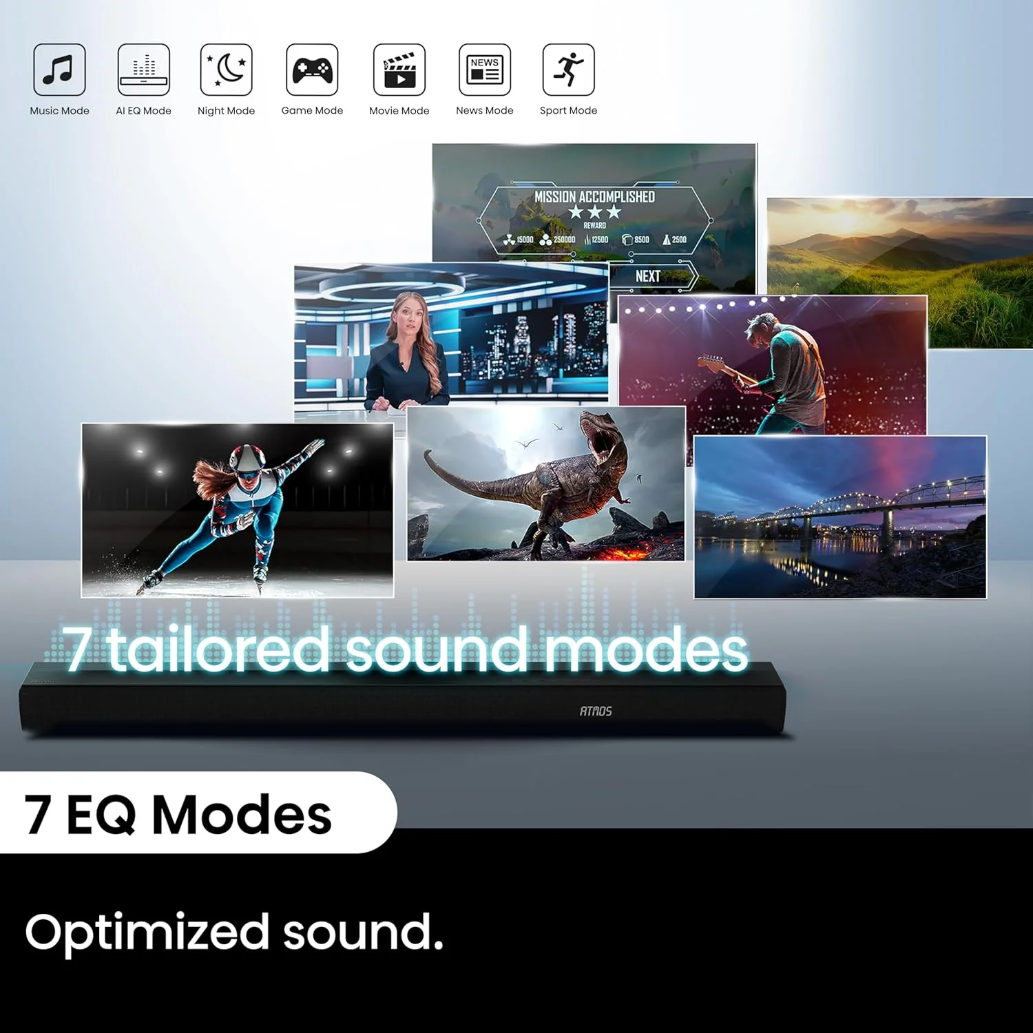 Hisense AX3100Q 3.1Ch, Dolby Atmos / DTS:X Sound Bar with Wireless Subwoofer - Image 9