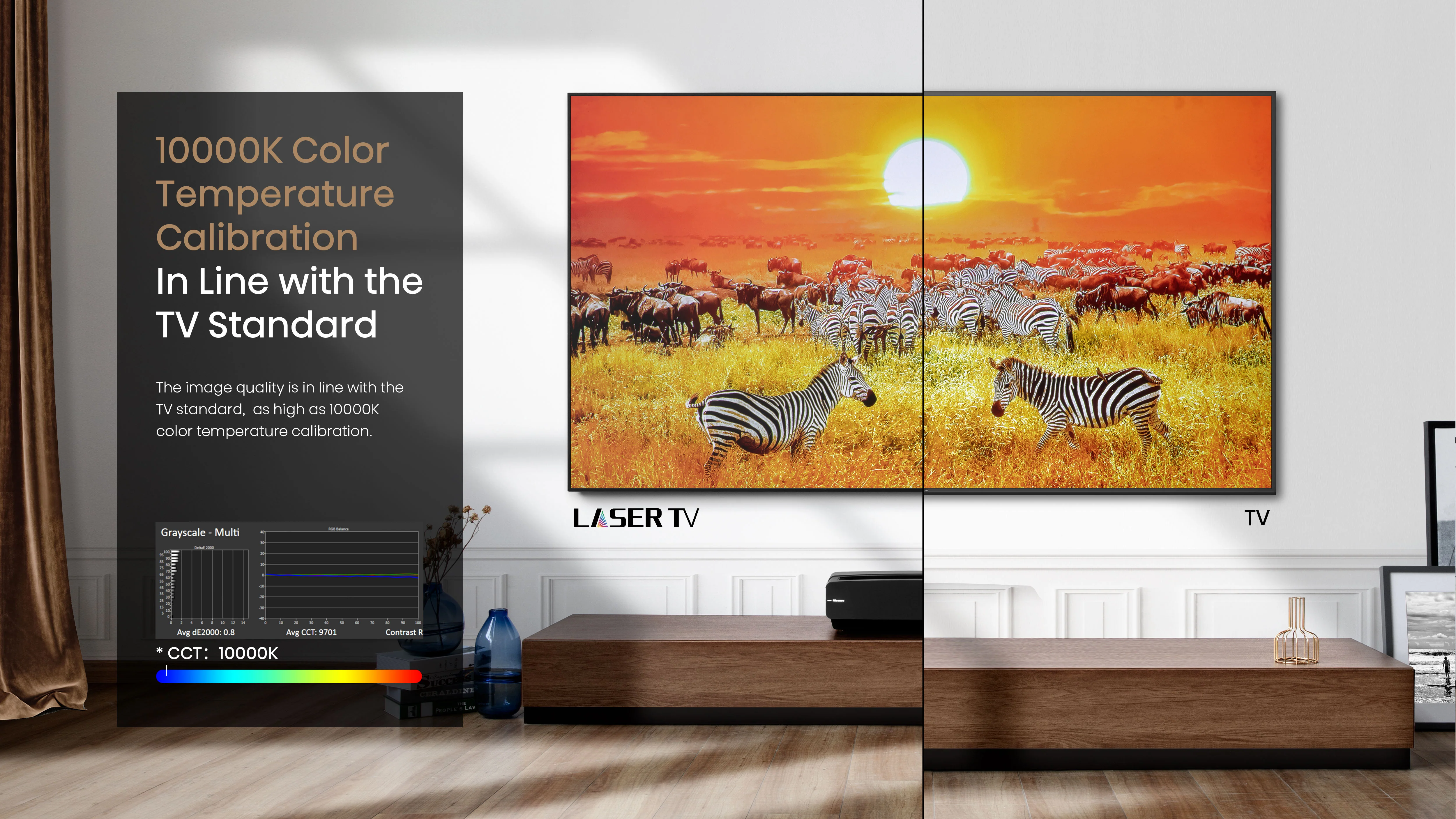 Hisense 110" Ultra High-Definition Ambient Light Rejecting projector Screen - Daylight - Image 7