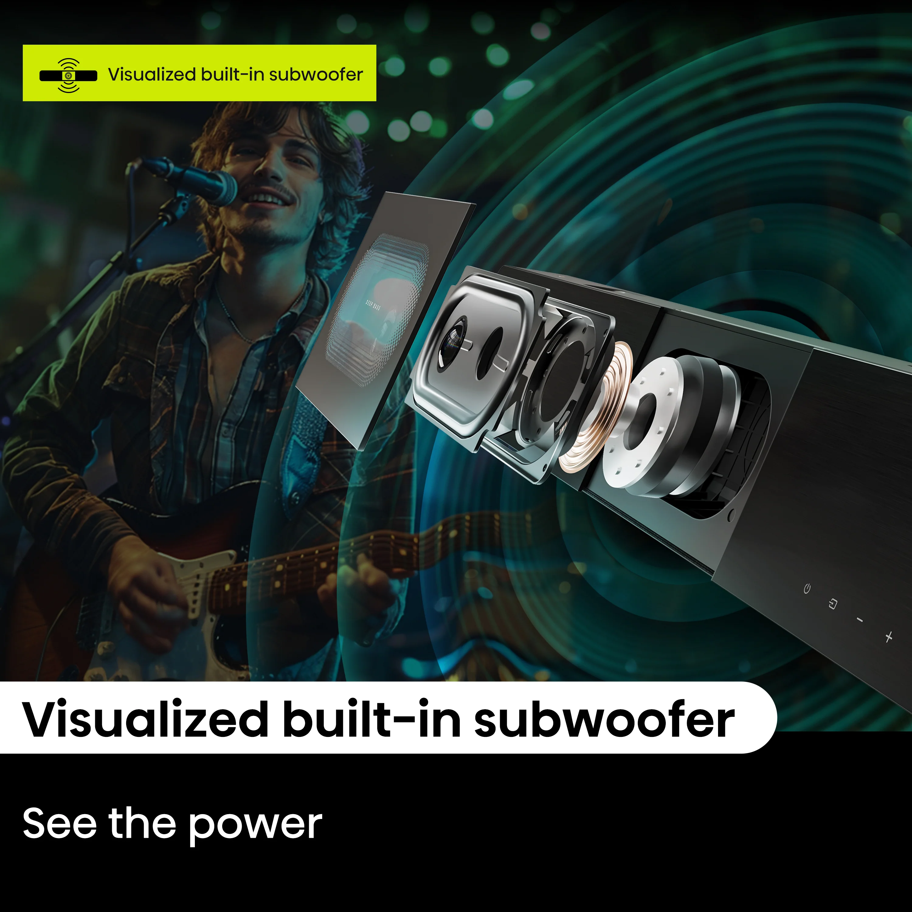 Hisense A620 2.1ch All-in-one Dolby Dightal /DTS Virtual: X, Sound Bar with Built-in Subwoofer - Image 6
