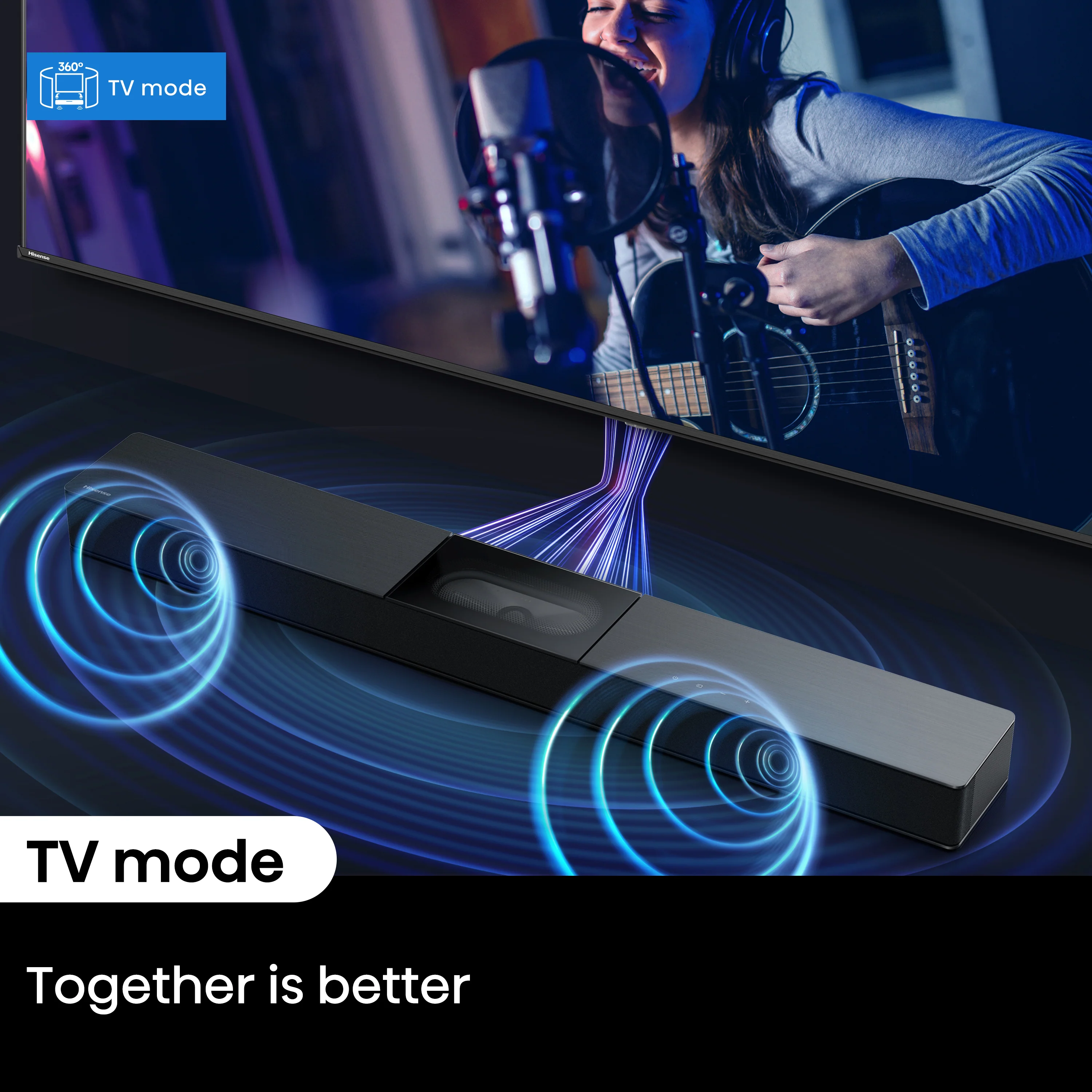 Hisense A620 2.1ch All-in-one Dolby Dightal /DTS Virtual: X, Sound Bar with Built-in Subwoofer - Image 7