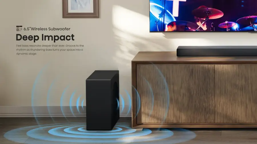 Hisense AX3120Q 3.1.2Ch, Dolby Atmos / DTS:X Sound Bar with Wireless Subwoofer - Image 6