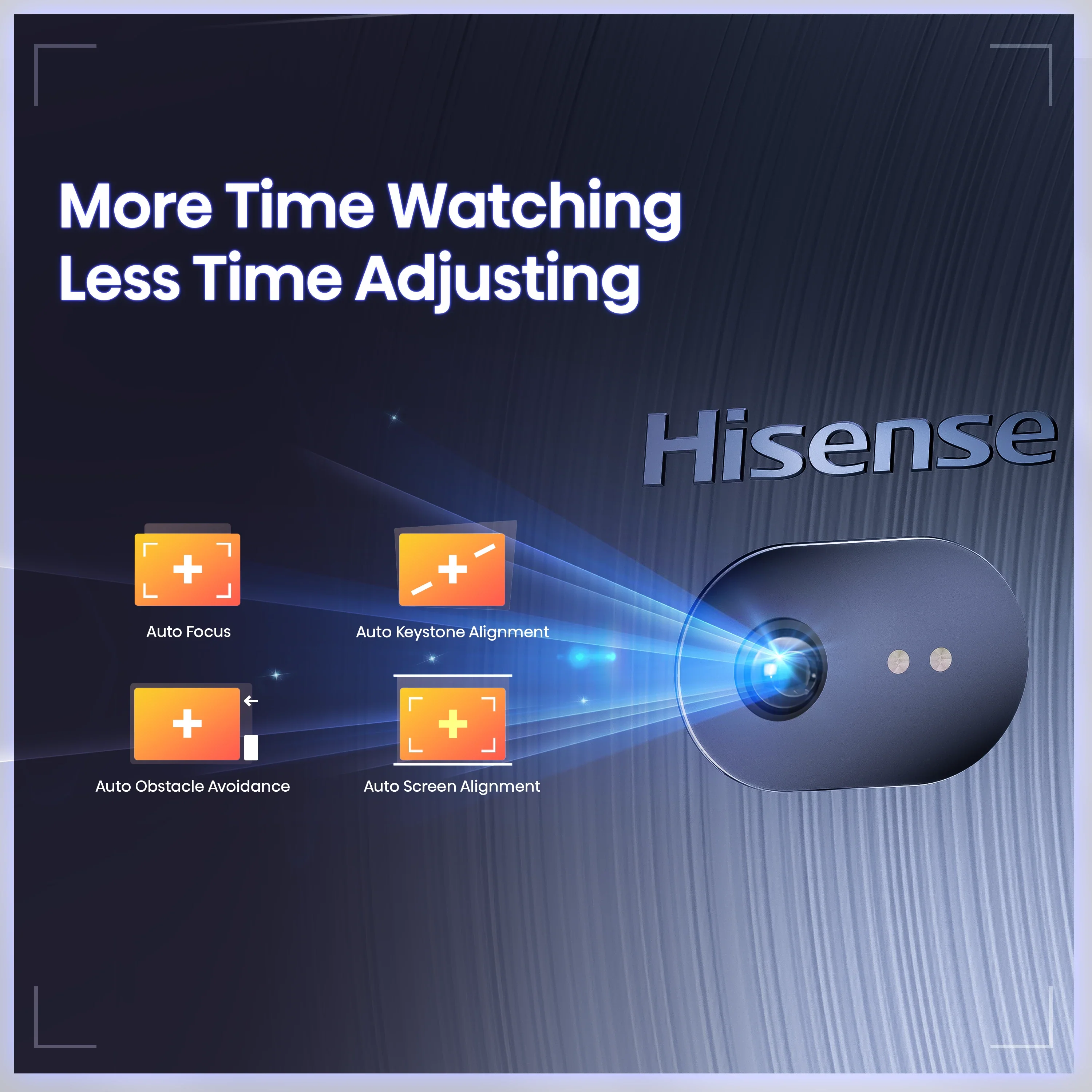 Hisense C1 TriChroma Laser Mini Projector (up to 300") - Open Box - Image 11