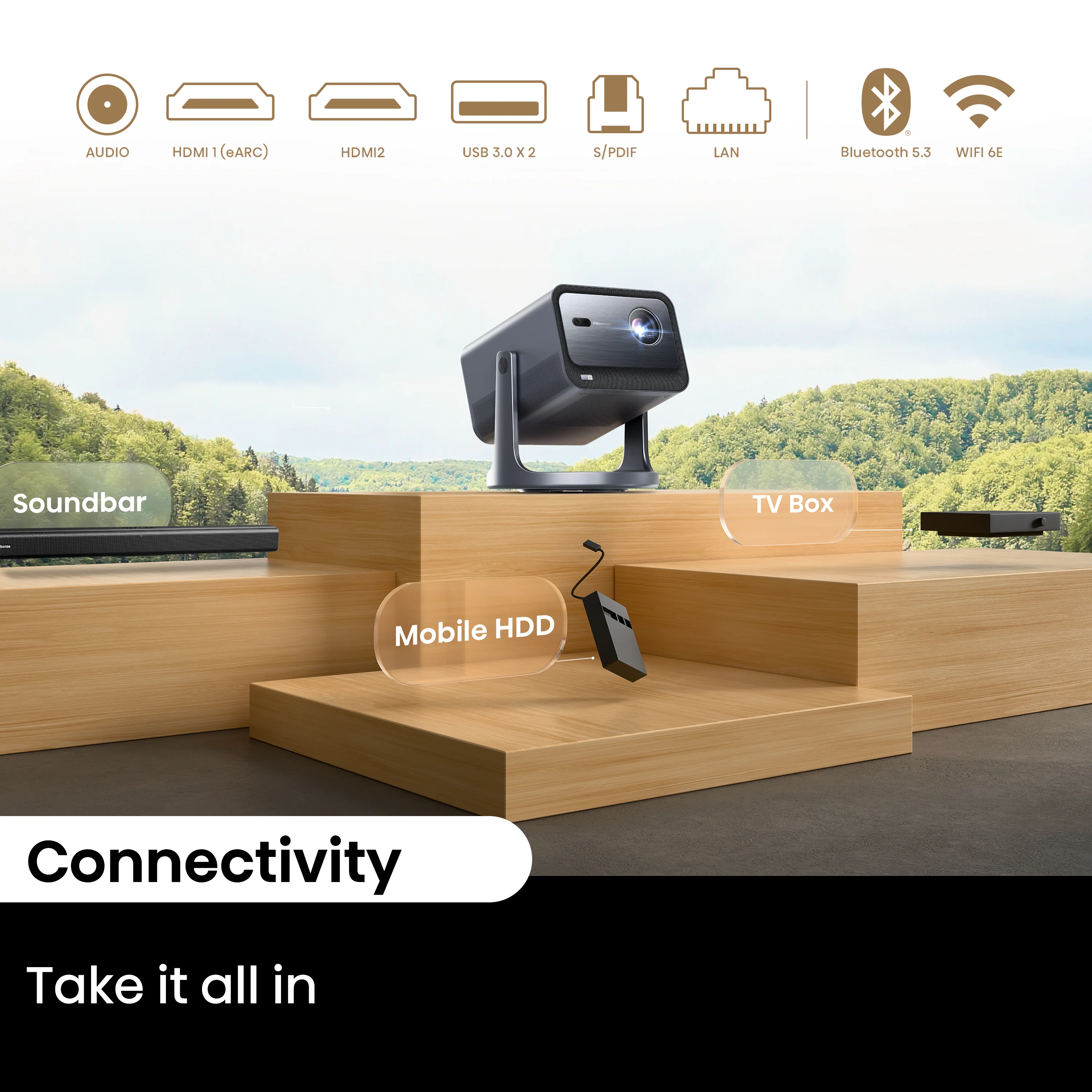 Hisense C2 4k UHD Triple Laser Smart Projector (up to 300") - Image 12