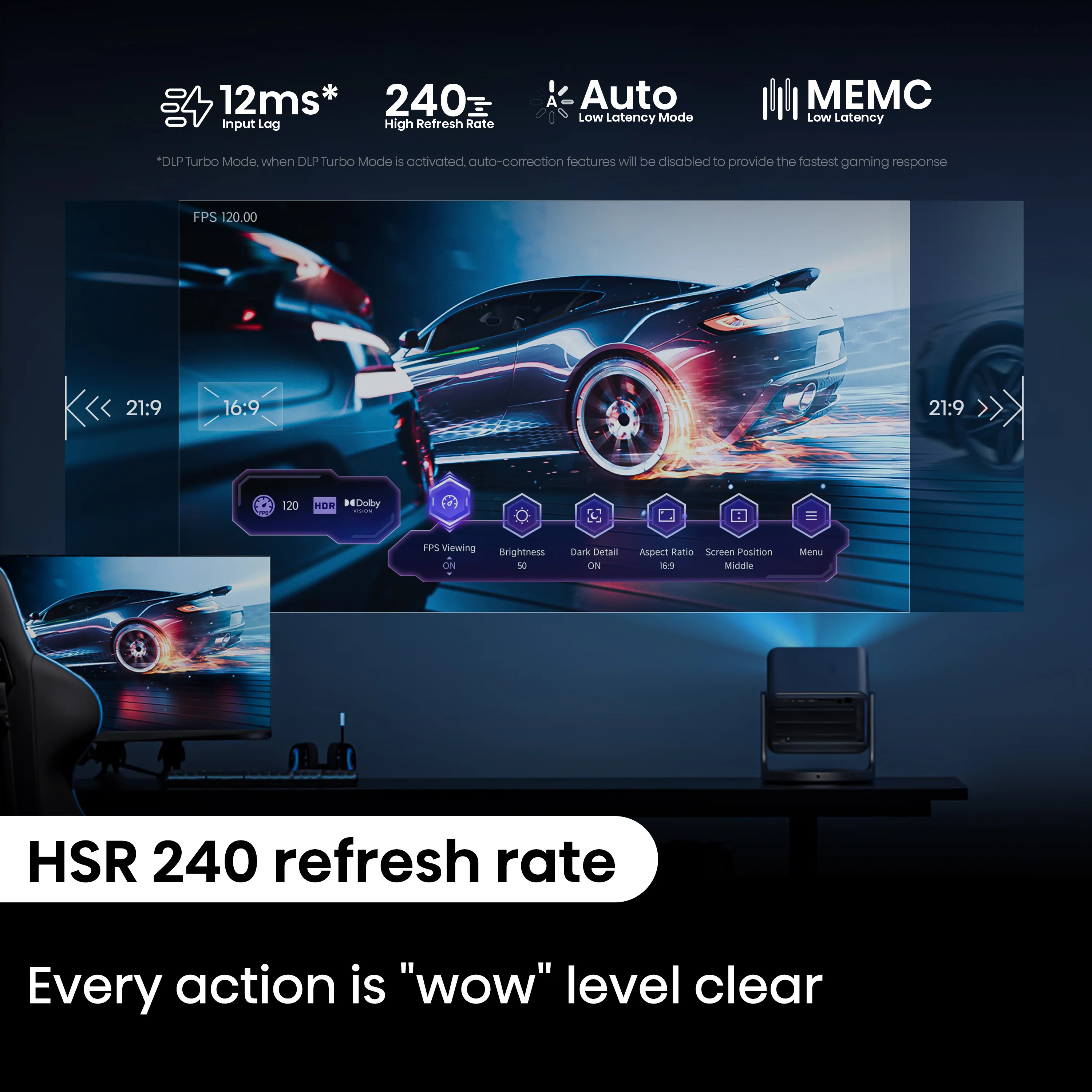 Hisense C2 4k UHD Triple Laser Smart Projector (up to 300") - Image 8