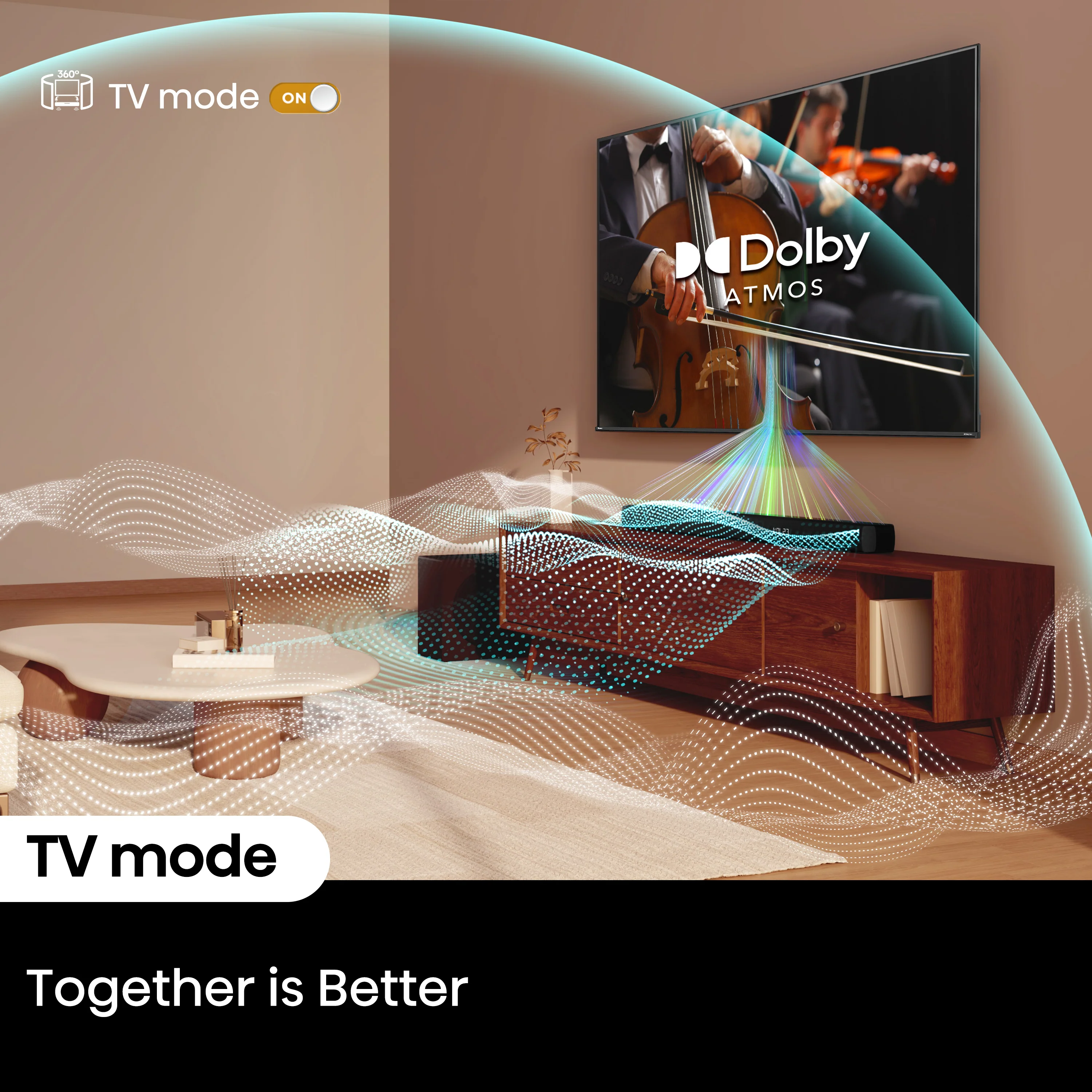 Hisense HS3100 3.1Ch, Dolby Digital Plus/ DTS Virtual:X, Sound Bar with Wireless Subwoofer - Image 9