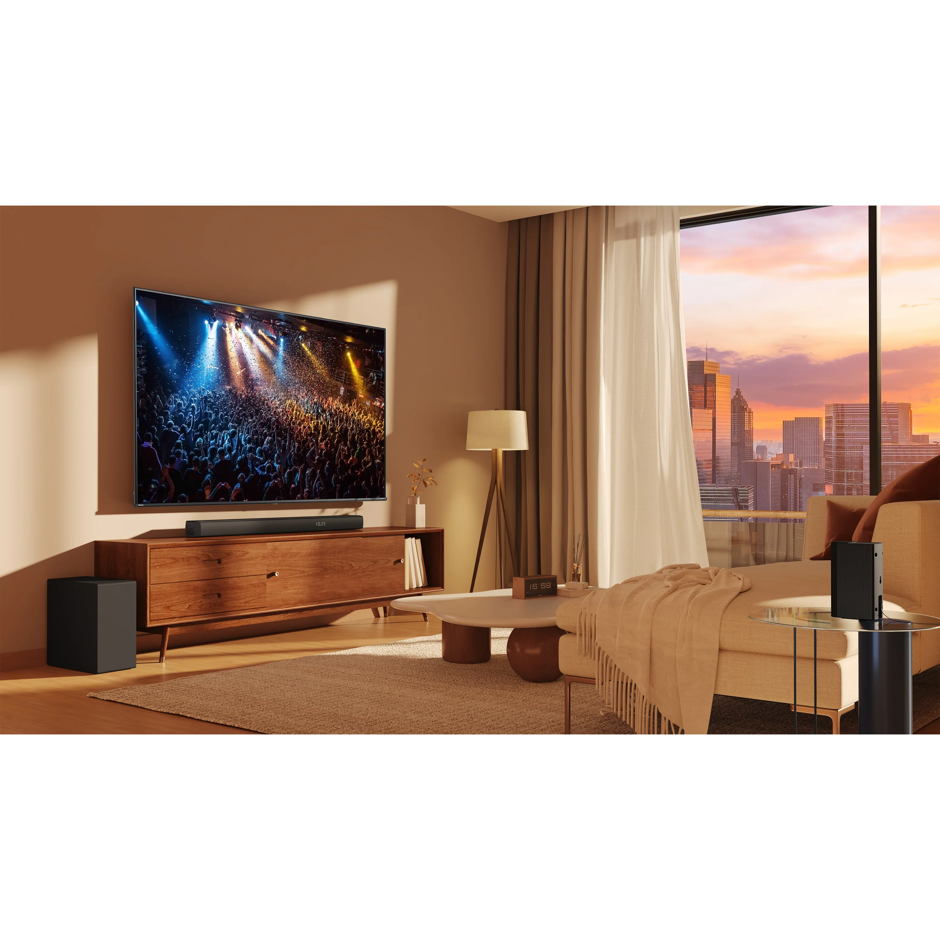Hisense HS5100 5.1Ch, Dolby Digital Plus / DTS: X, Sound Bar with Wireless Subwoofer w/ Surround Speaker - Image 14