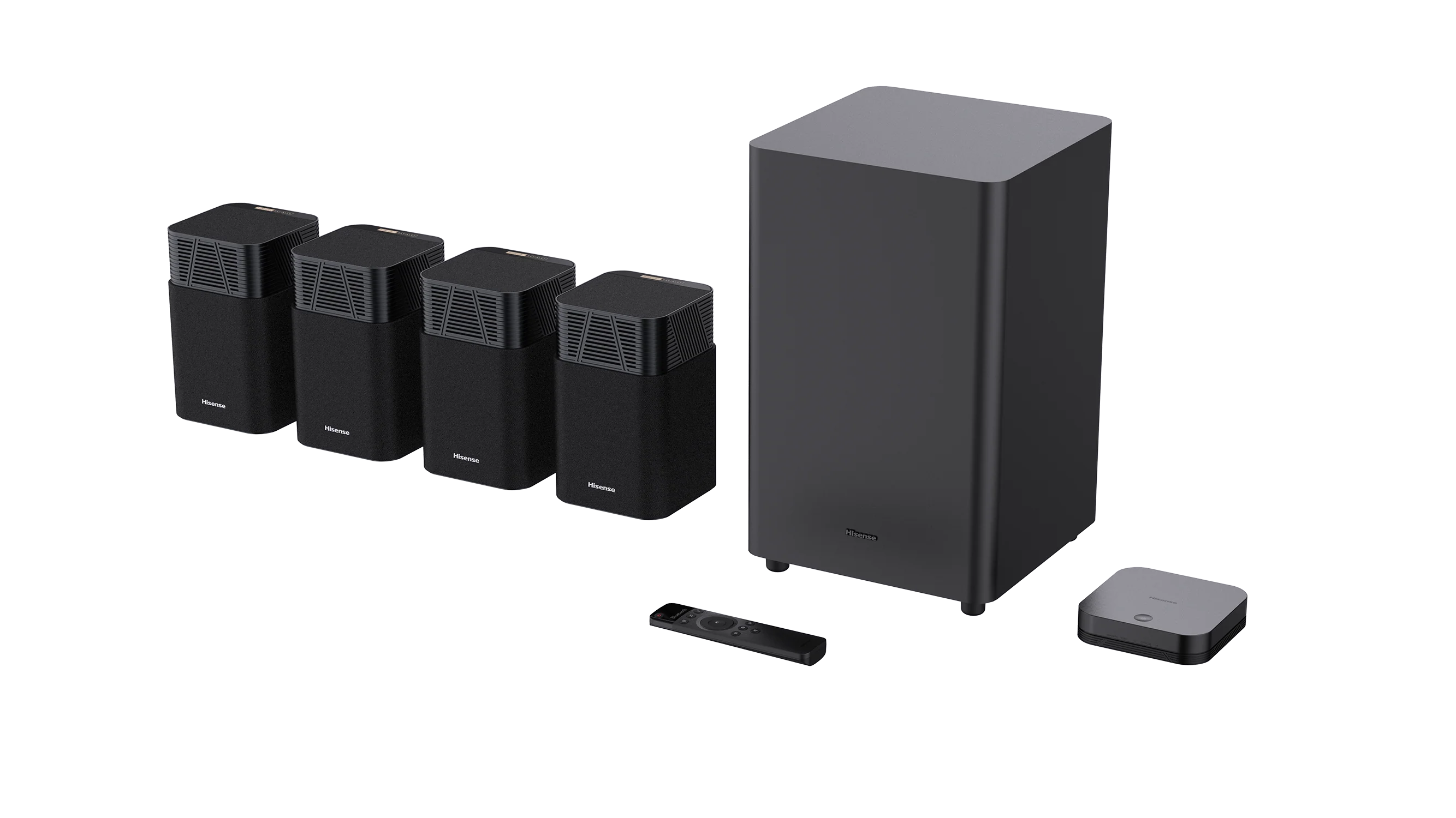 Hisense HT Saturn, 4.1.2ch Dolby Atmos/ DTS:X Sound Bar with Wireless Subwoofer & Satellite Speakers - Image 10