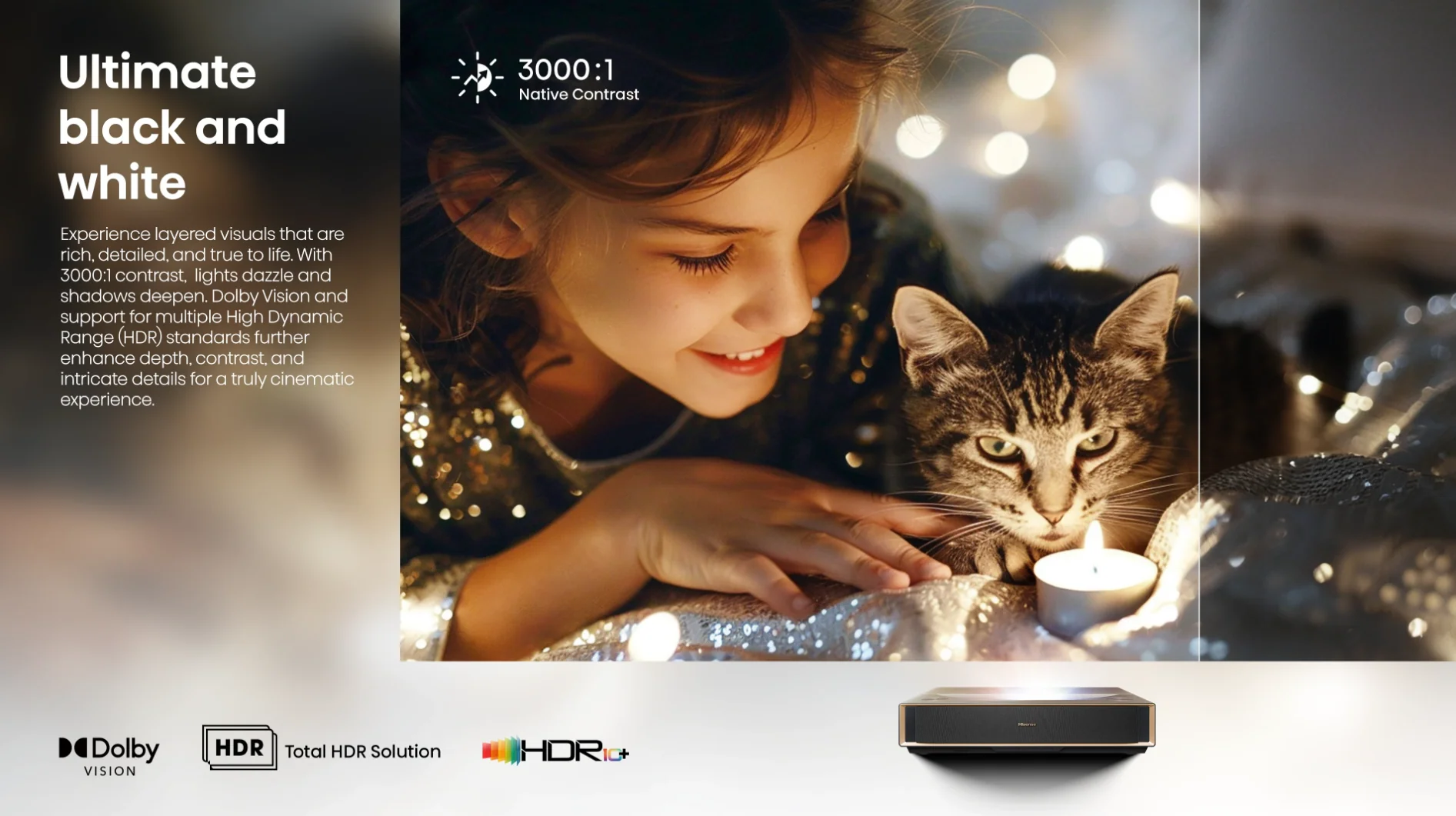 PT1, 4K UHD Triple Laser Ultra Short Throw UST Smart Projector (up to 150") - Image 14