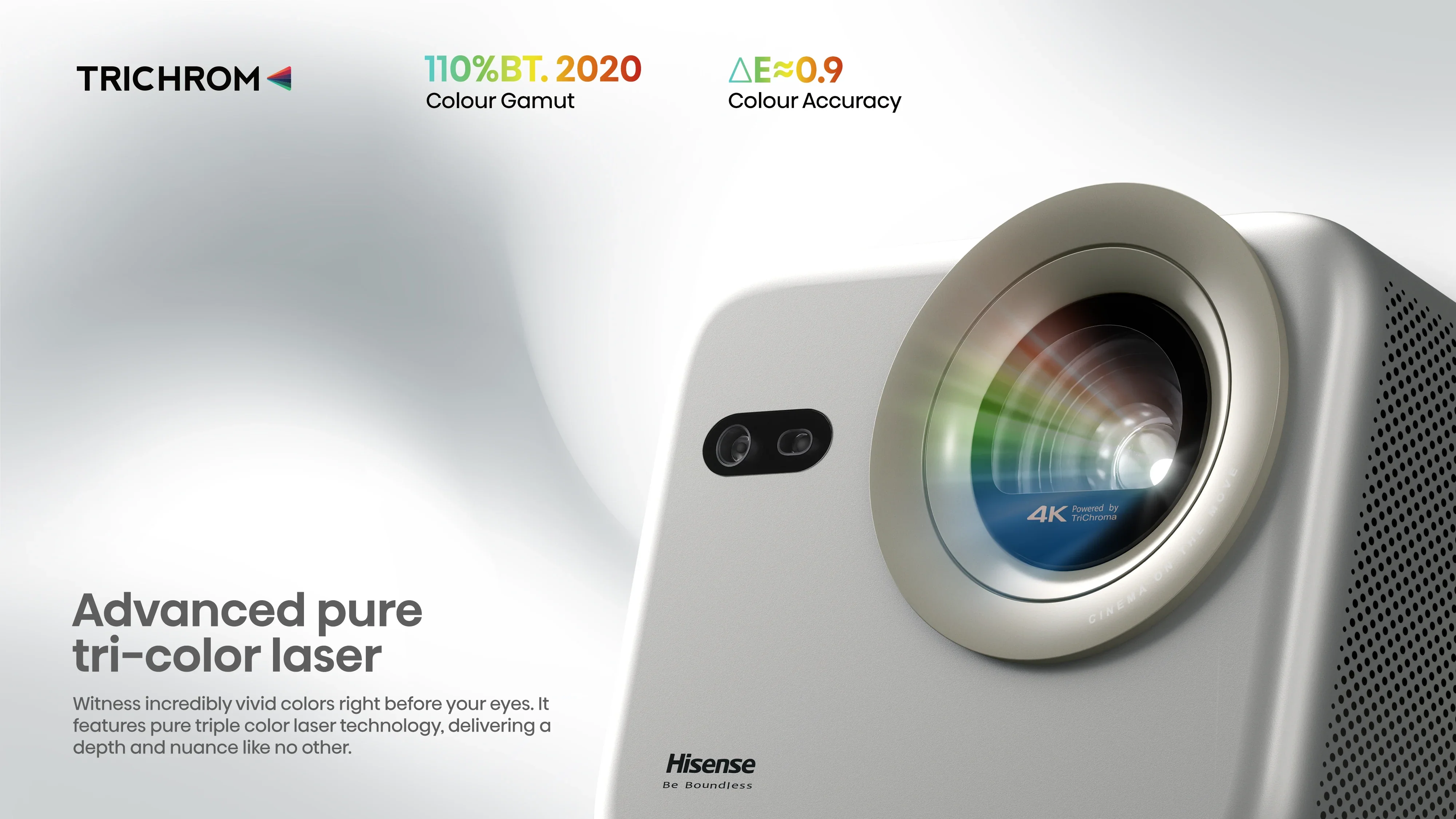 M2 Pro, 4K UHD Triple Laser Smart Mini Projector (Up to 200") - Image 3