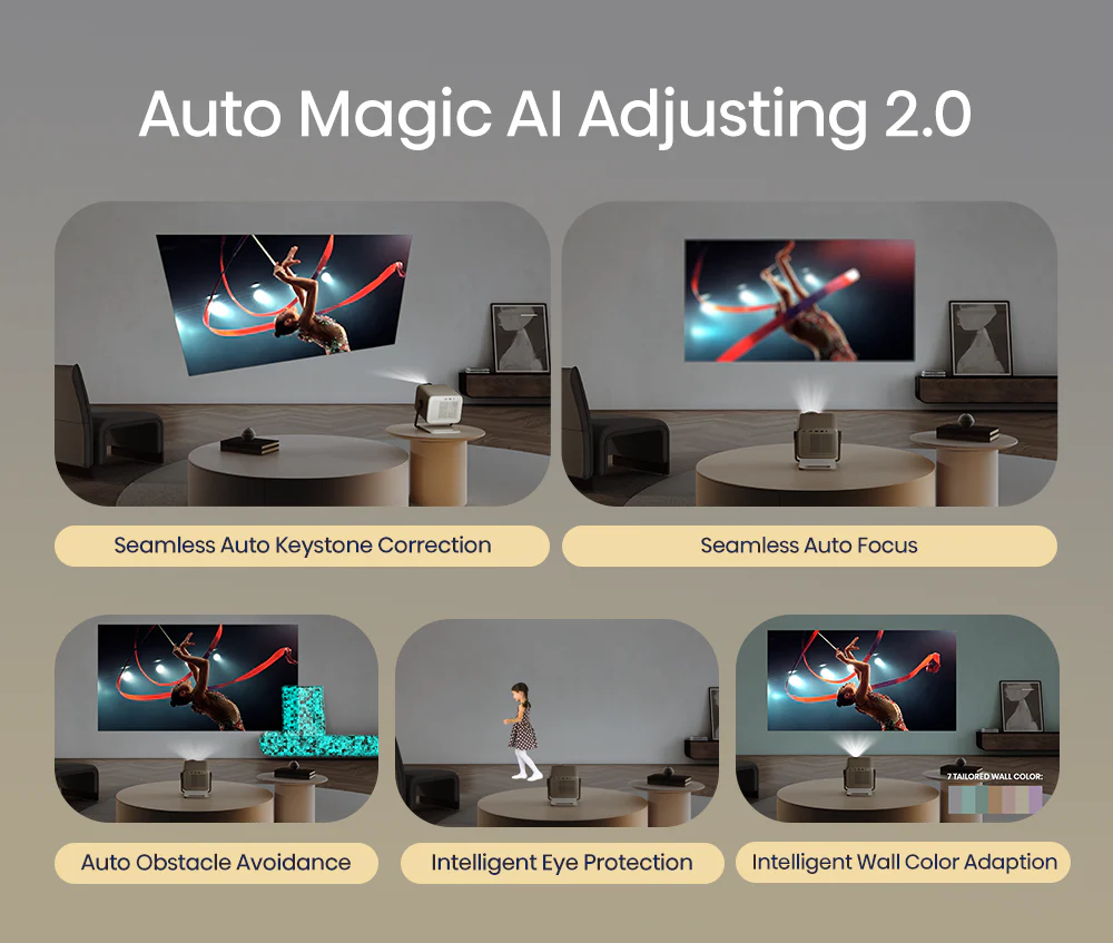 M2 Pro, 4K UHD Triple Laser Smart Mini Projector (Up to 200") - Image 7