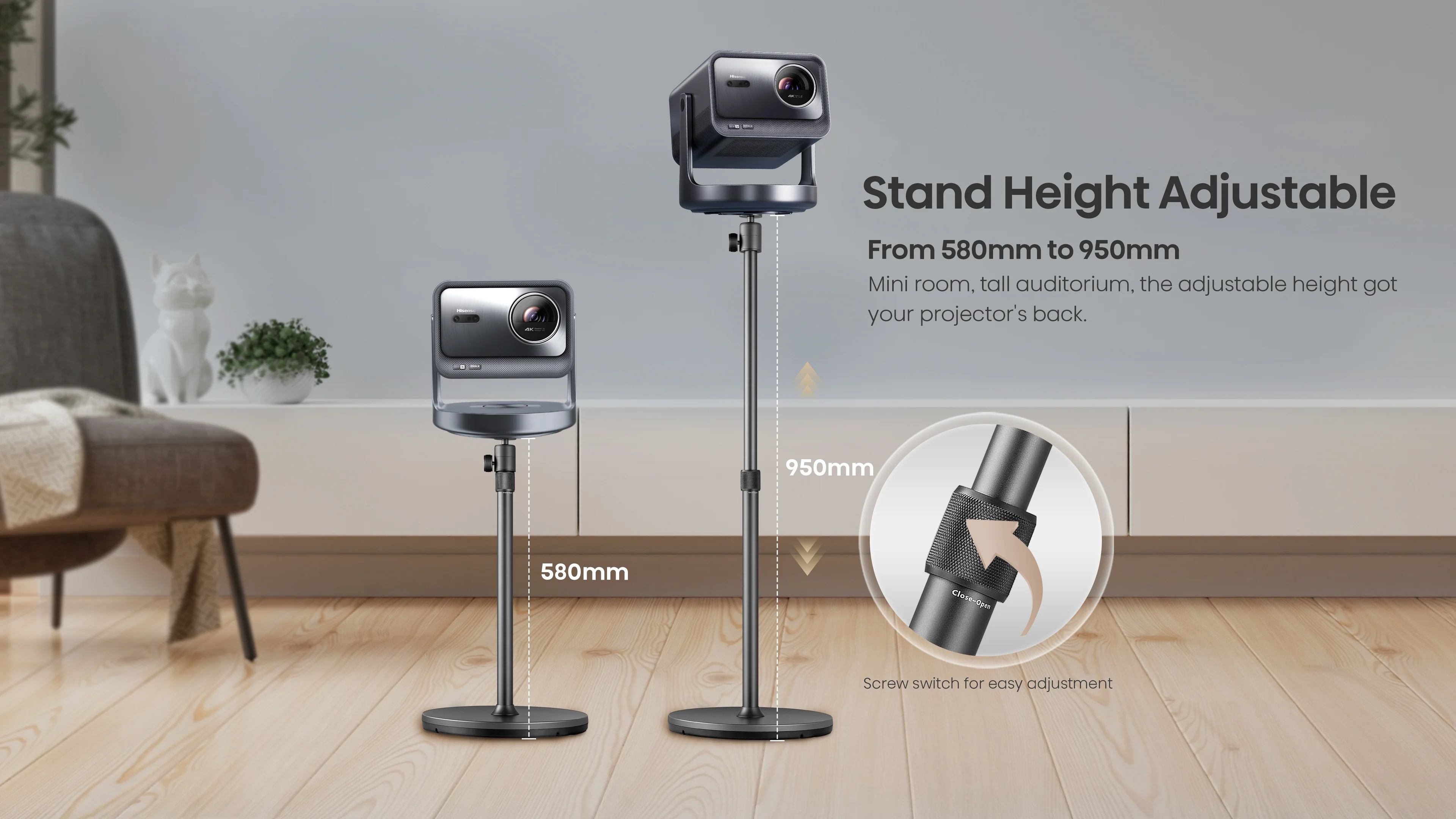 SG8H, Laser Projector Floor Metal Stand - Open Box - Image 8